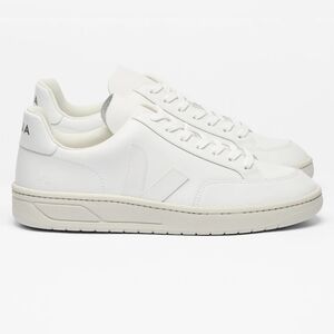 Veja V-12 White Leather Sneakers